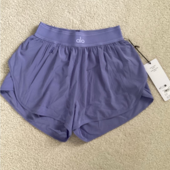 ALO Yoga Lavender Women's Shorts - Picture 7 of 9